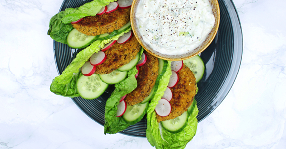 Slabakjes met vegetarische burgers