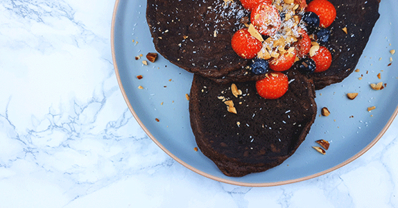 Chocolade pannenkoeken